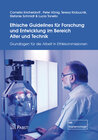 Buchcover Ethische Guidelines für Forschung und Entwicklung im Bereich Alter und Technik
