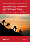 Buchcover Förderung der positiv-psychologischen Entwicklung von Individuum, Organisation und Gesellschaft