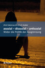 Buchcover asozial – dissozial – antisozial