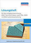 Buchcover Lösungsheft für die Aufgabensammlung CNC-Technik Fräsen nach PAL 2020 mit Mehrseitenbearbeitung