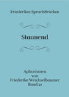 Buchcover Staunend