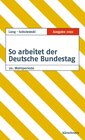 Buchcover So arbeitet der Deutsche Bundestag