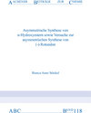 Buchcover Asymmetrische Synthese von alpha-Hydroxyestern sowie Versuche zur asymetrischen Synthese von (-)-Rotundon