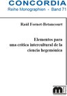 Buchcover Elementos para una crítica intercultural de la ciencia hegemónica