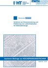 Buchcover Verfahren zur Dimensionierung und Platzierung von Ladeinfrastruktur für Elektrofahrzeuge
