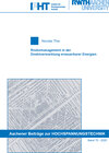 Buchcover Risikomanagement in der Direktvermarktung erneuerbarer Energien
