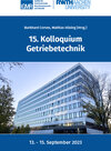 Buchcover 15. Kolloquium Getriebetechnik