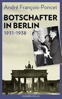 Buchcover Botschafter in Berlin 1931–1938