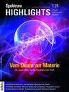 Buchcover Spektrum Highlights 1/2024 - Vom Quant zur Materie