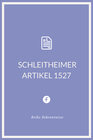 Buchcover Schleitheimer Artikel 1527