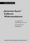 Buchcover "Entartete Kunst". Exilkunst. Widerstandskunst