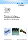 Buchcover Tempo Plant - Teilautonome Fertigung orthopädischer Implantate