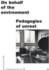 Buchcover On Behalf of the Environment. Pedagogies of Unrest