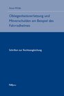 Buchcover Obliegenheitsverletzung und Mitverschulden am Beispiel des Fahrradhelmes