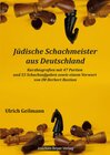 Buchcover Jüdische Schachmeister aus Deutschland