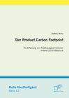 Buchcover Der Product Carbon Footprint: Die Erfassung von Treibhausgasemissionen mittels CO2-Fußabdruck