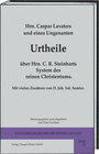 Buchcover Urtheile über Hrn. C. R. Steinbarts System des reinen Christentums