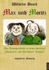 Buchcover Max und Moritz: Eine Bubengeschichte in sieben Streichen