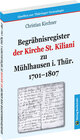 Buchcover Begräbnisregister der Kirche St. Kiliani zu Mühlhausen i. Thür. 1701–1807