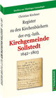 Buchcover Register zu den Kirchenbüchern der evg.-luth. Kirchgemeinde Sollstedt 1642-1803