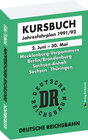 Buchcover Kursbuch der Deutschen Reichsbahn - Jahresfahrplan 1991/92