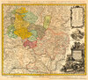 Buchcover Historische Karte: GRAFSCHAFT HENNEBERG - Henneberger Land 1743 (plano)
