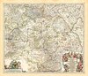 Buchcover Historische Karte: Fränkischer Reichskreis um 1680 [gerollt]