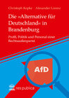 Buchcover Die »Alternative für Deutschland« in Brandenburg