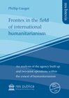 Buchcover Frontex in the field of international humanitarianism