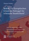 Buchcover Beitritt zur Europäischen Union als Notnagel für schwache Staatlichkeit?