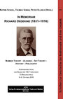 Buchcover In Memoriam Richard Dedekind (1831–1916) Number Theory – Algebra – Set Theory – History – Philosophy