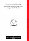 Buchcover Theoretische und empirische Analysen zum geometrischen Denken