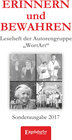 Buchcover ERINNERN und BEWAHREN - Leseheft der Autorengruppe „WortArt“