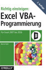 Buchcover Richtig einsteigen: Excel-VBA-Programmierung
