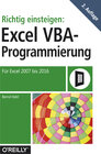 Buchcover Richtig einsteigen: Excel VBA-Programmierung