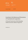 Buchcover Investing in the behavioural dimensions of transnational cooperation