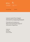 Buchcover Lessons learnt from impact-oriented accompanying research