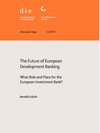 Buchcover The future of European development banking