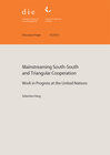 Buchcover Mainstreaming South-South and triangular cooperation