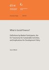 Buchcover What is social finance?