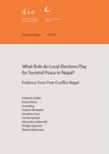 Buchcover What role do local elections play for societal peace in Nepal?