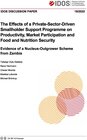 Buchcover The effects of a private-sector driven smallholder support programme on productivity, market participation and food and 