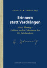 Buchcover Erinnern statt Verdrängen