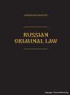 Buchcover Russian Criminal Law