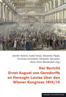 Buchcover Der Bericht Ernst August von Gersdorffs an Herzogin Louise über den Wiener Kongress 1814/15