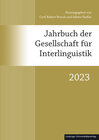 Buchcover Jahrbuch der Gesellschaft für Interlinguistik
