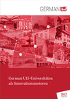 Buchcover German U15-Universitäten als Innovationsmotoren