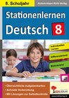Buchcover Stationenlernen Deutsch / Klasse 8