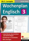 Buchcover Wochenplan Englisch 3