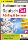 Buchcover Stationenlernen Deutsch / Frühling & Sommer - Klasse 3/4